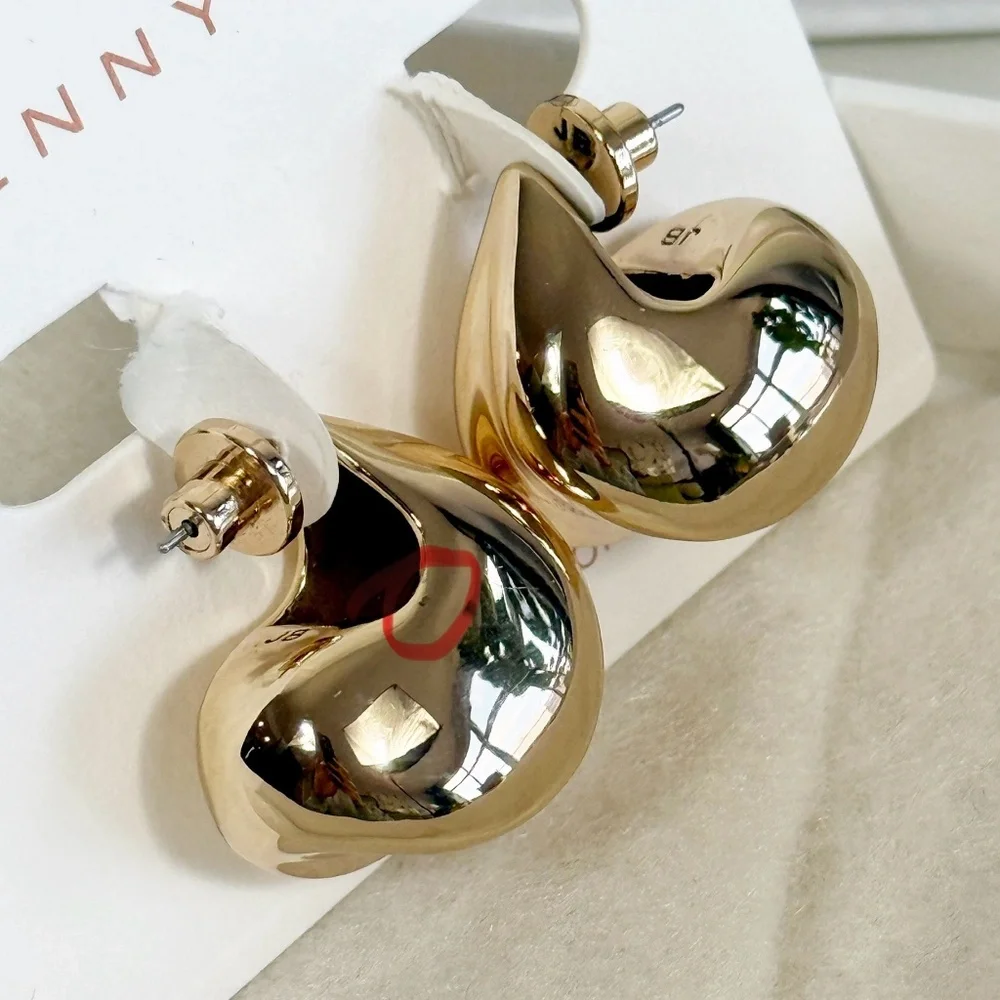 Jenny Bird Nouveaux Puff Earrings - Gold - Picture 8 of 9